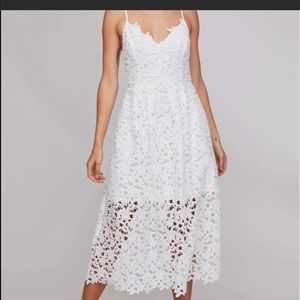 White ASTR lace dress